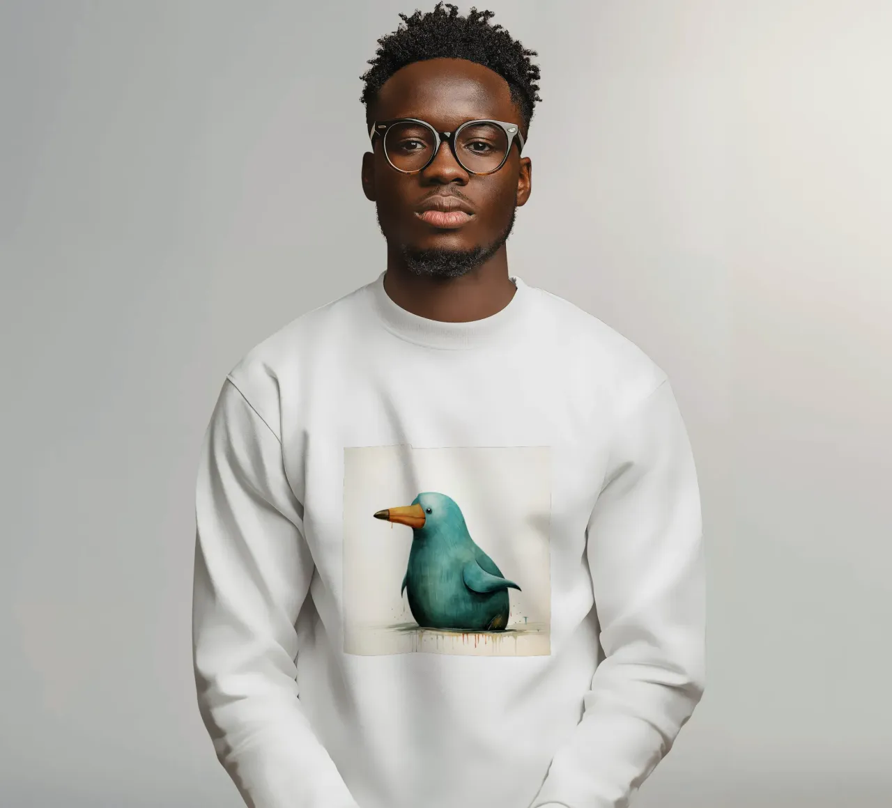 Ornitorinco minimo 1 felpa da Minimal Animal Art