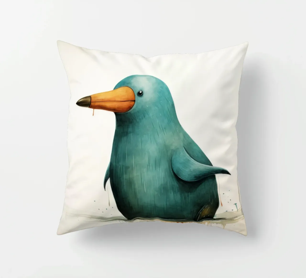 Ornitorinco minimo 1 cuscino da Minimal Animal Art