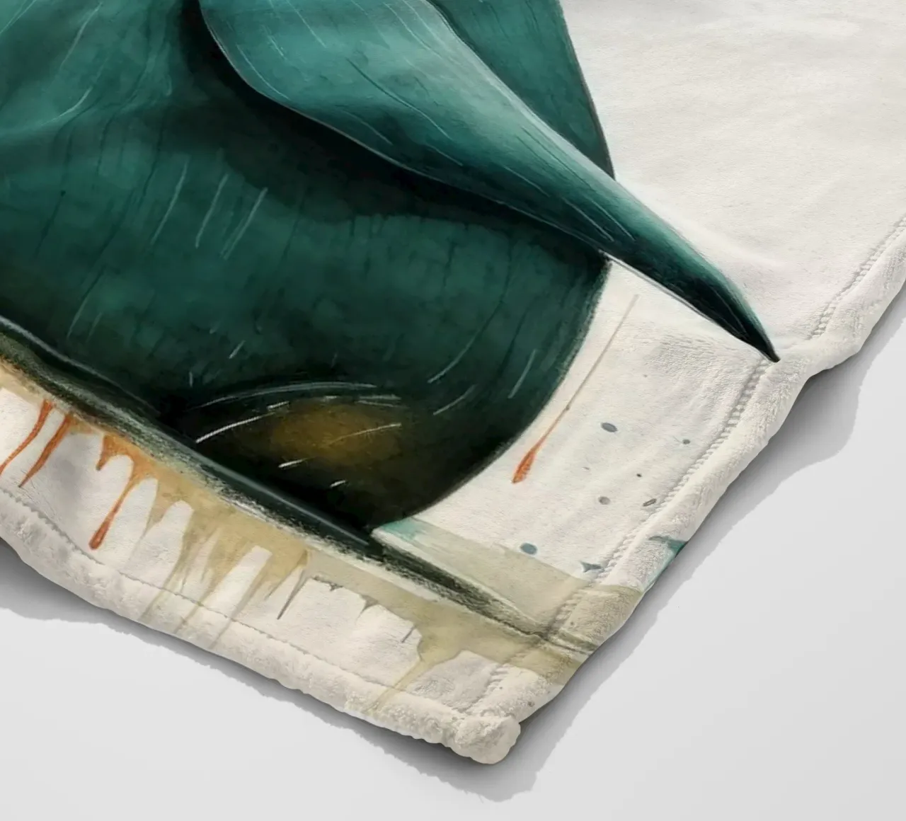 Ornitorinco minimo 1 coperta in pile da Minimal Animal Art