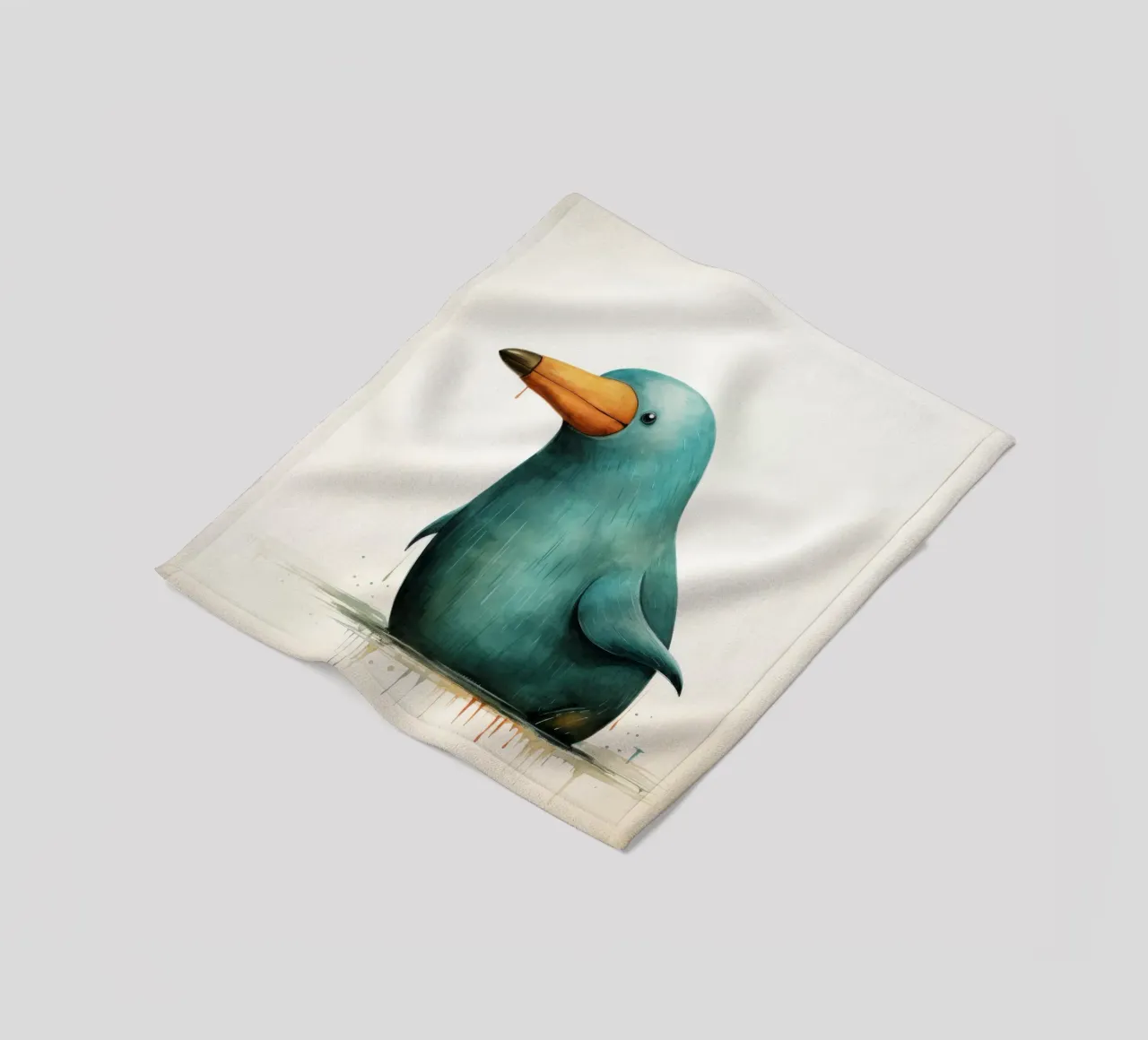 Ornitorinco minimo 1 coperta in pile da Minimal Animal Art