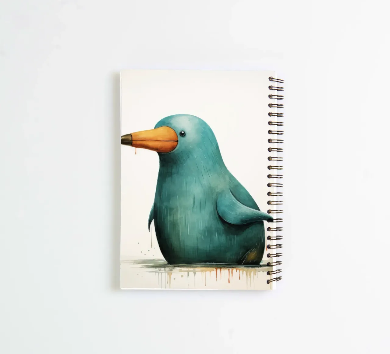 Minimal Platypus 1 spiral notebook by Minimal Animal Art