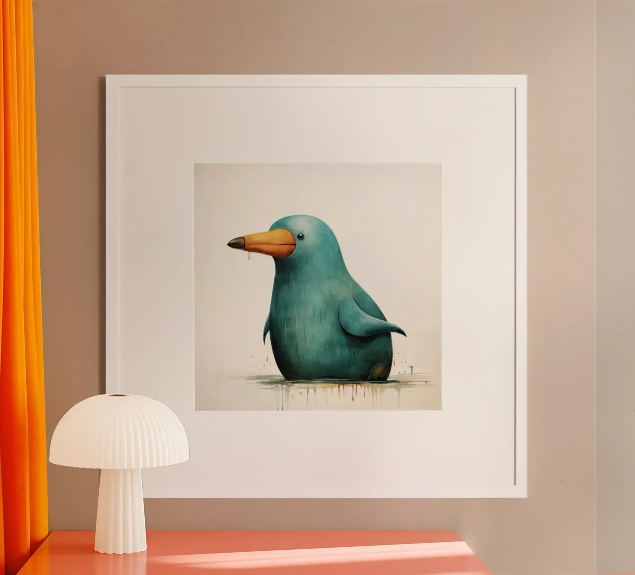 Ornitorinco minimo 1 carta hahnemühle da Minimal Animal Art