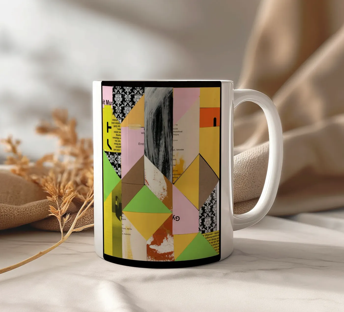 Pattern Recognition tazza in ceramica da Marko Köppe