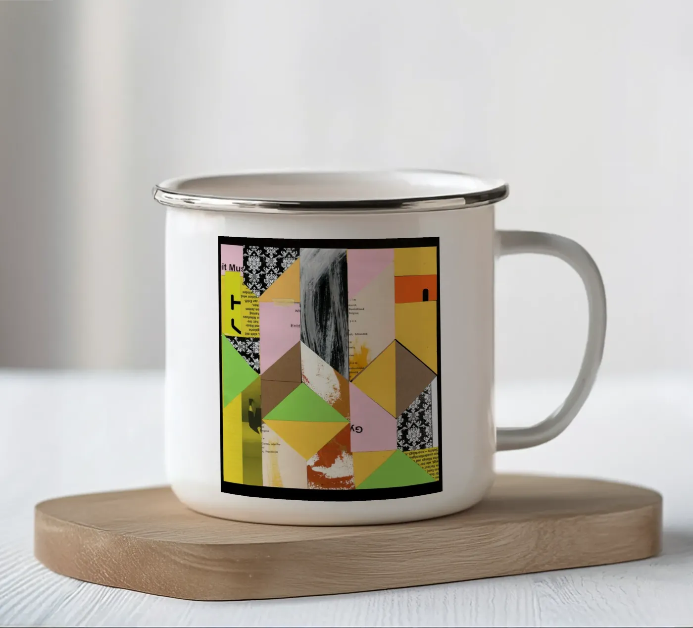 Pattern Recognition enamel mug by Marko Köppe