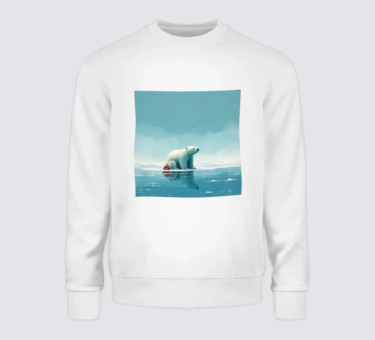 Orso polare minimale 2 felpa da Minimal Animal Art