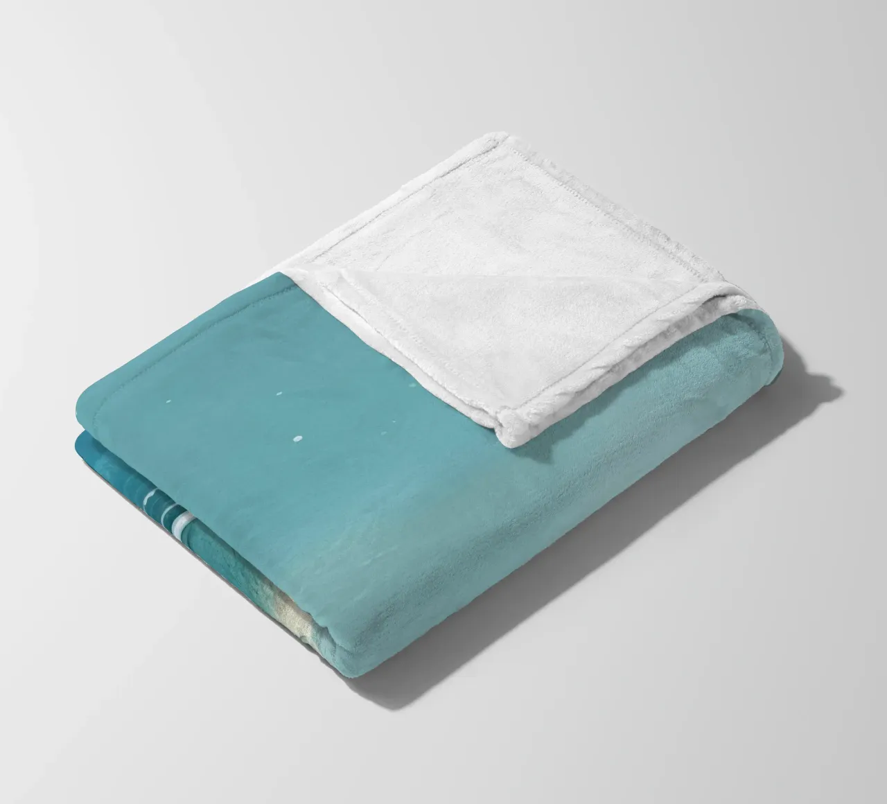 Orso polare minimale 2 coperta in pile da Minimal Animal Art