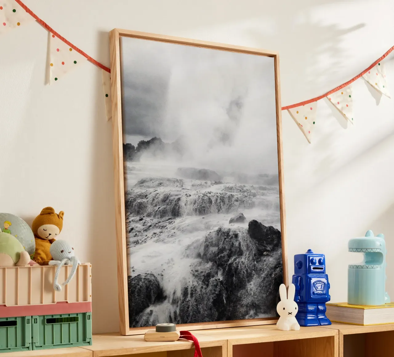 Thermal Pool canvas with Floater frame by Victoria Frost