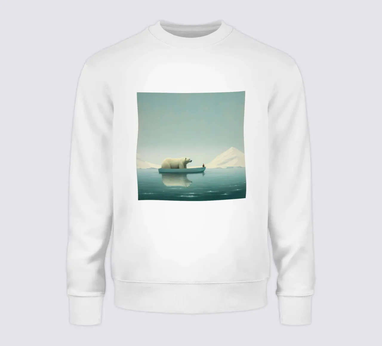 Orso polare minimale 3 felpa da Minimal Animal Art