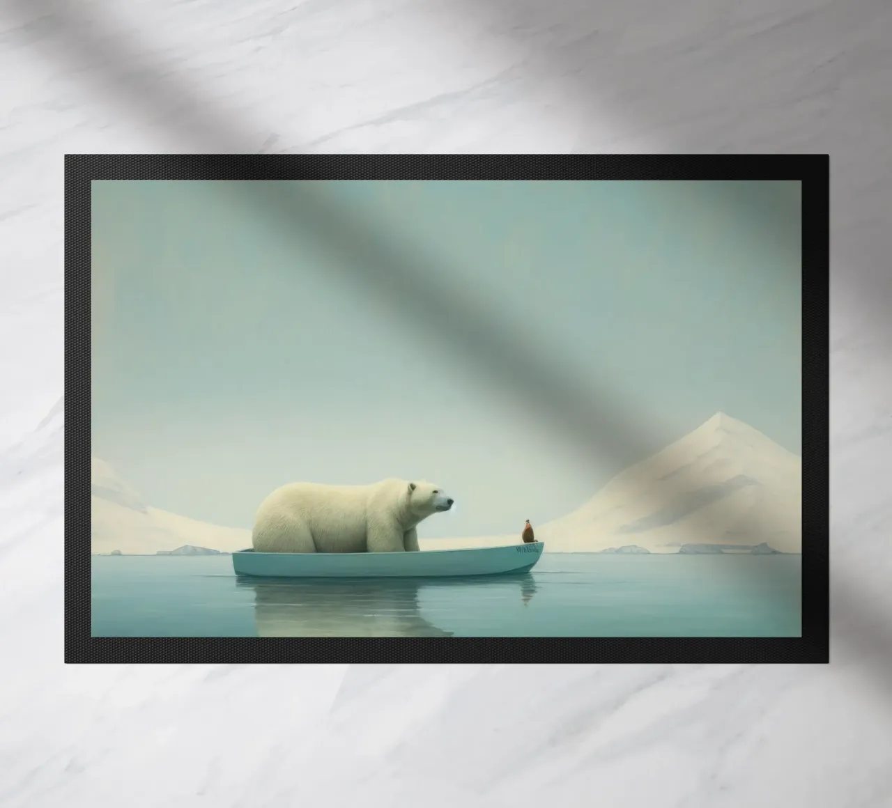 Orso polare minimale 3 zerbino da Minimal Animal Art