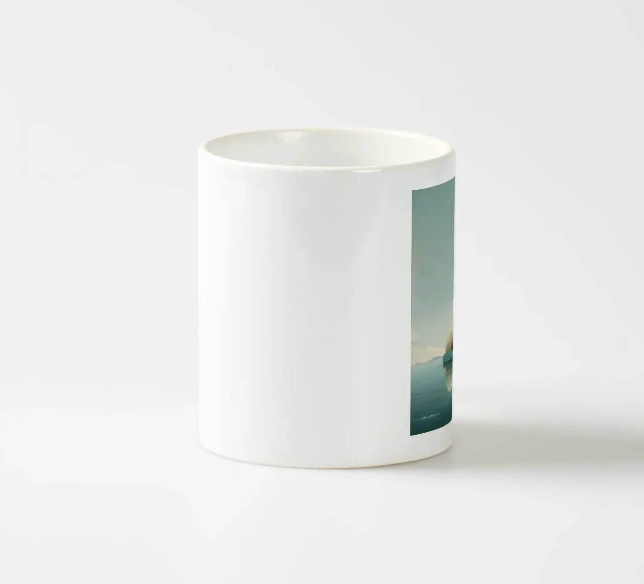 Orso polare minimale 3 tazza in ceramica da Minimal Animal Art