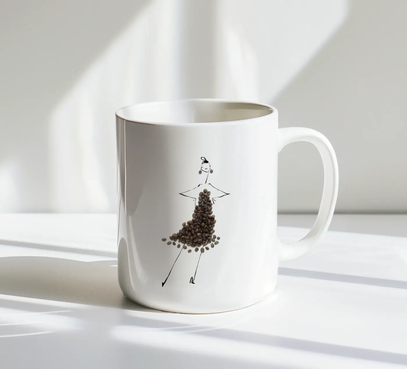 Cafe ceramic mug by Gretchen Roehrs