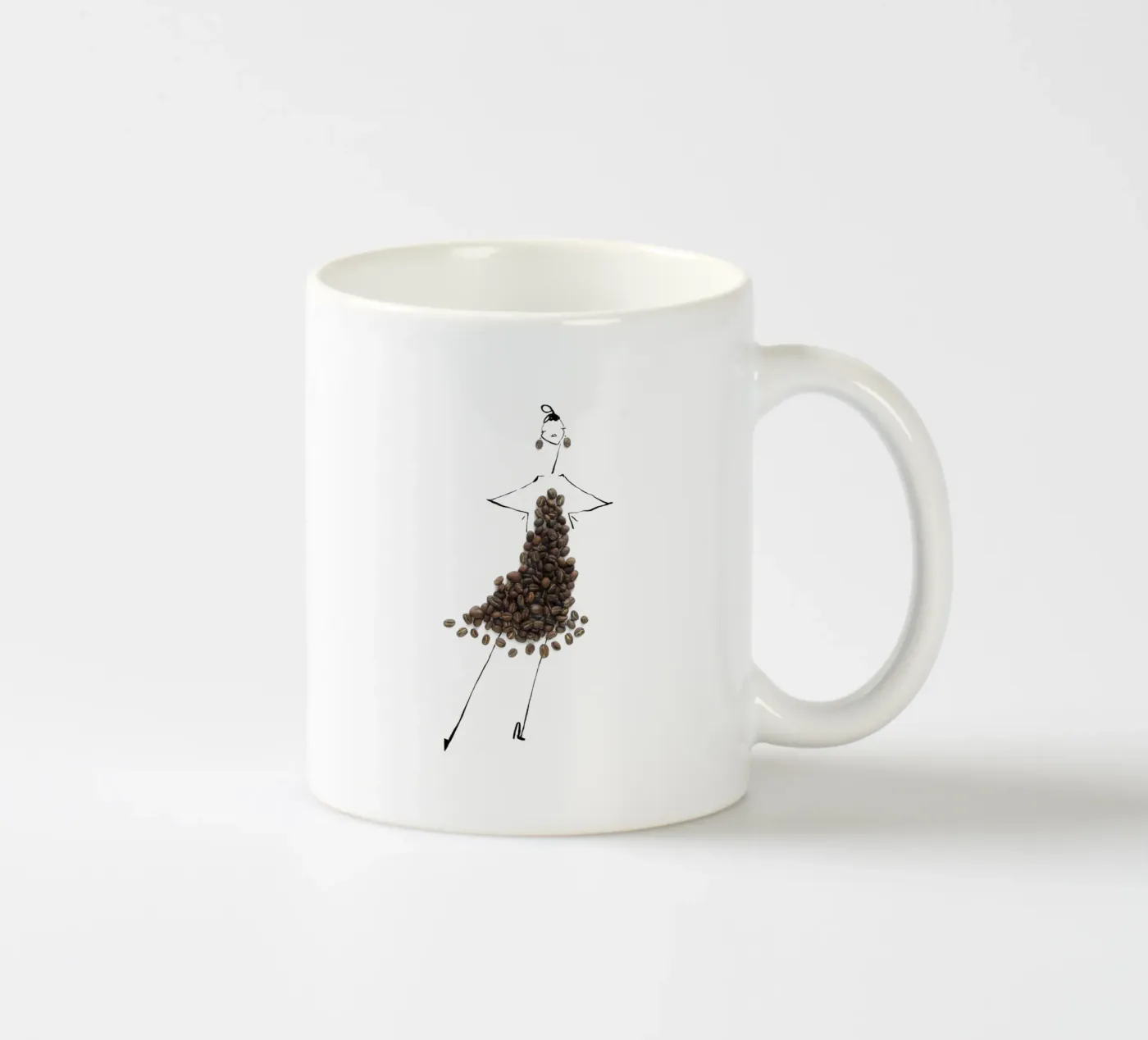 Cafe ceramic mug by Gretchen Roehrs