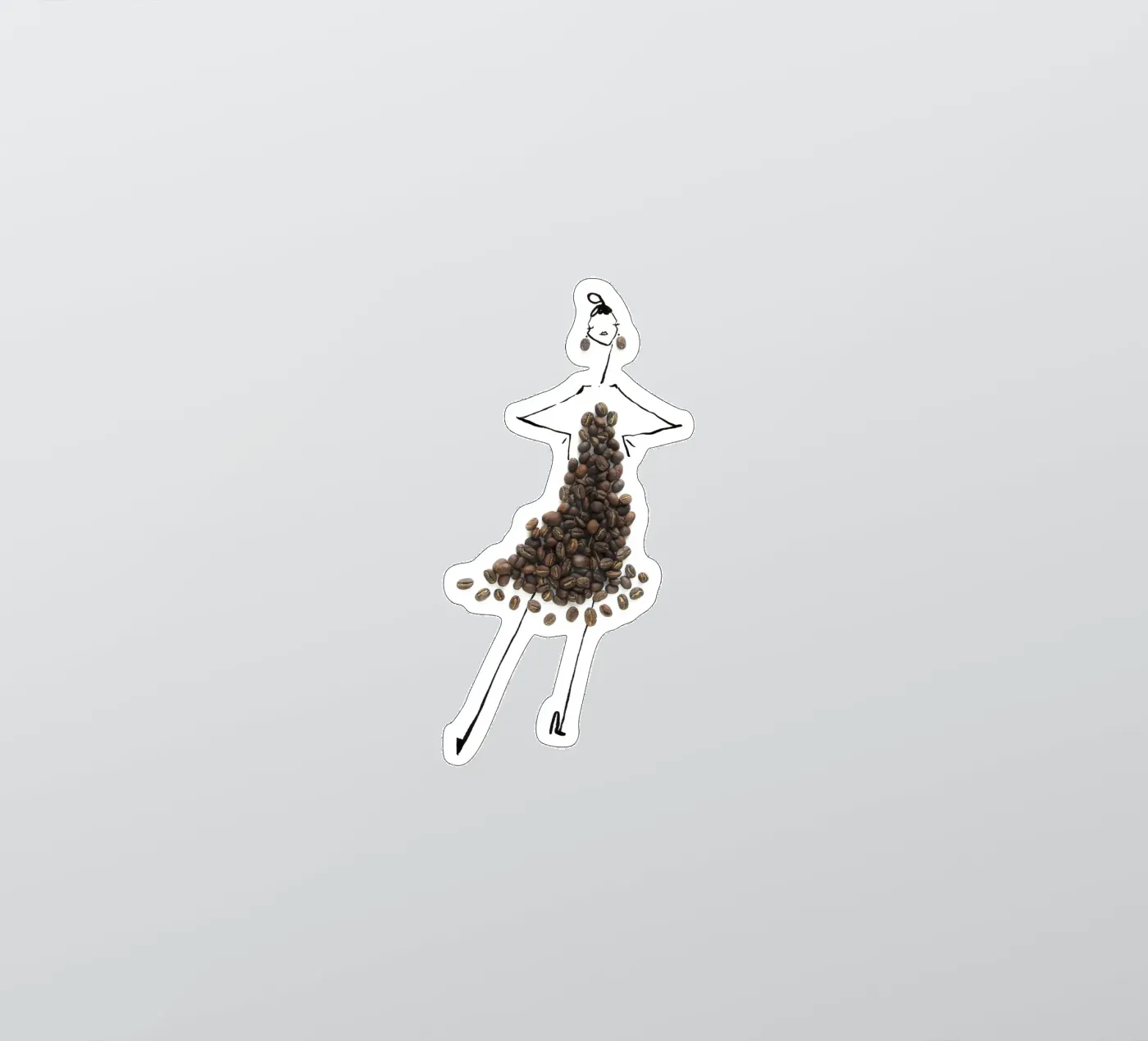 Cafe sticker by Gretchen Roehrs