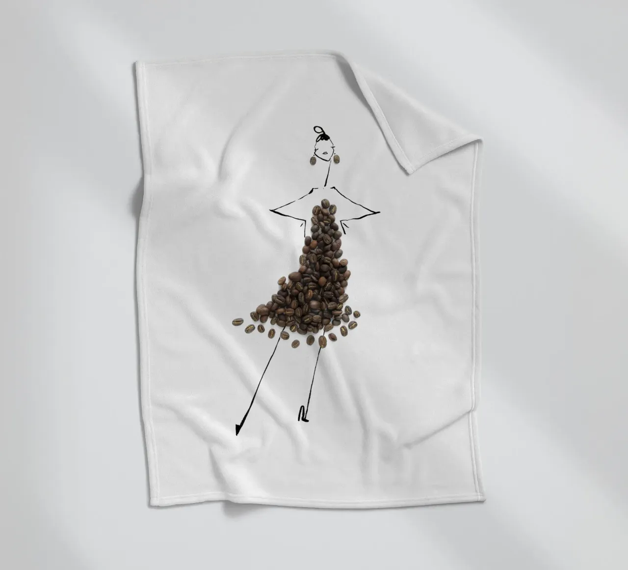 Cafe Fleecedecke von Gretchen Roehrs