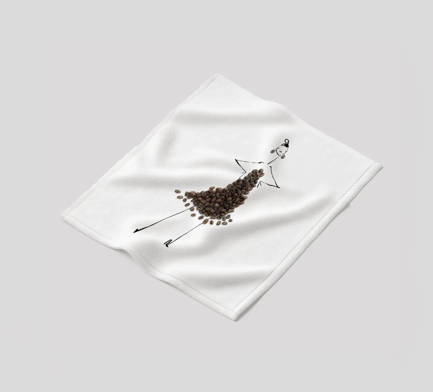 Cafe fleece blanket by Gretchen Roehrs