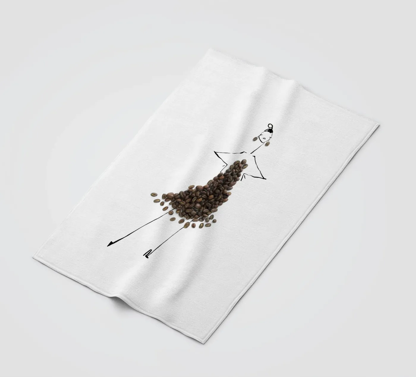 Cafe fleece blanket by Gretchen Roehrs