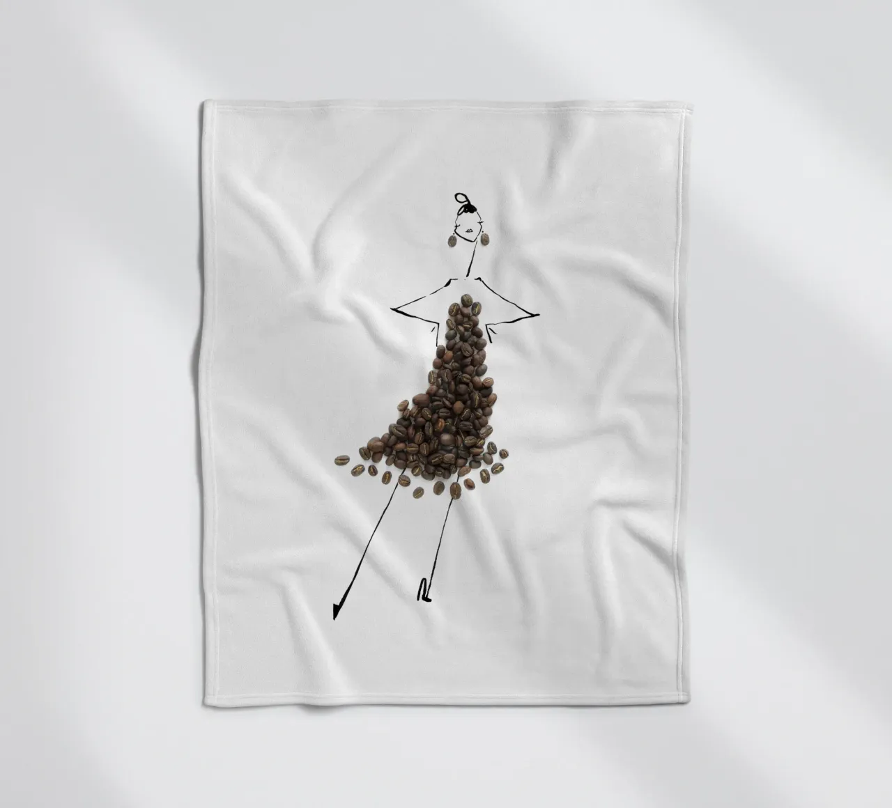 Cafe Fleecedecke von Gretchen Roehrs