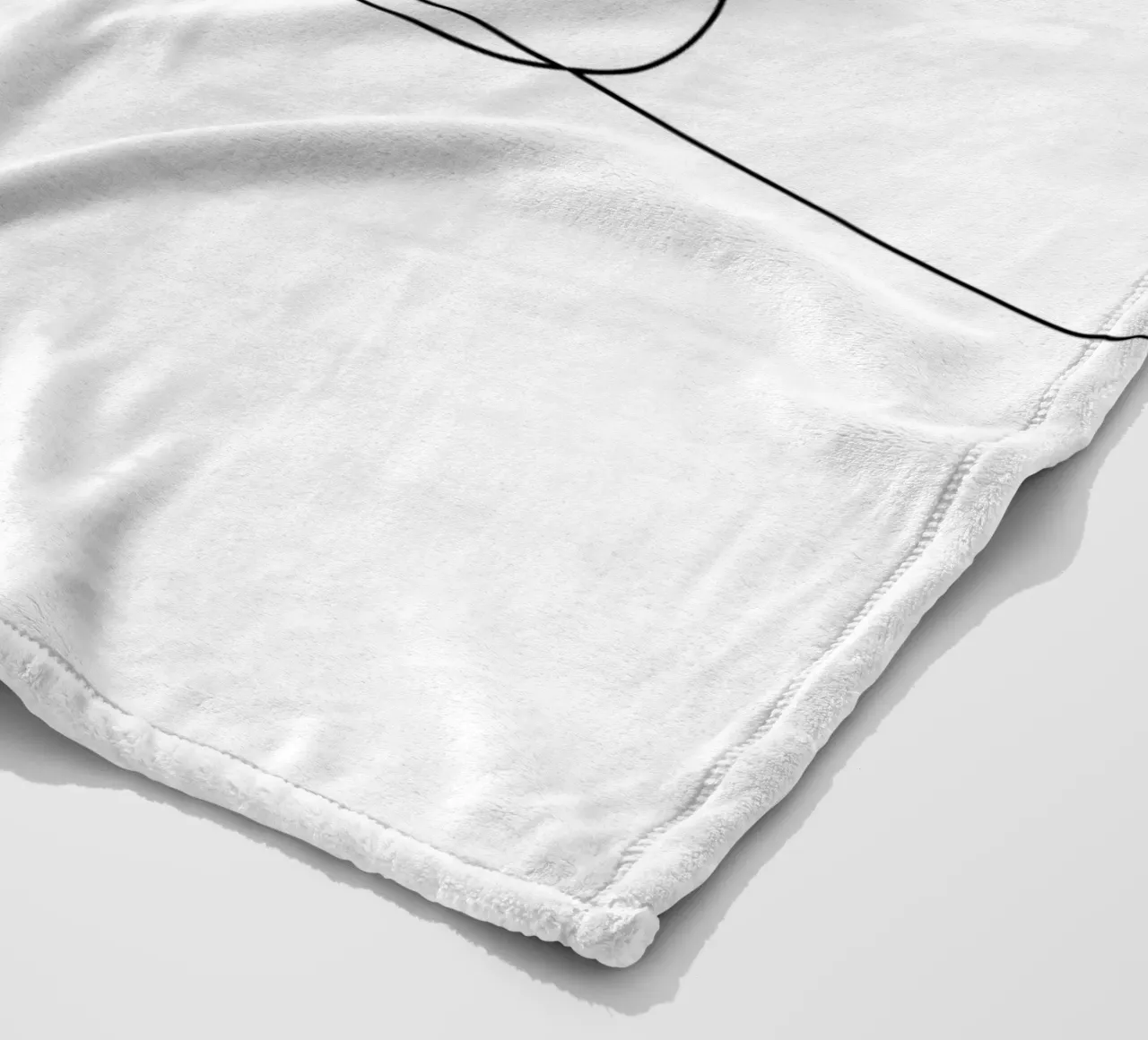 Disegno artistico minimalista di una singola linea di nuvole coperta in pile da Viv Line Art