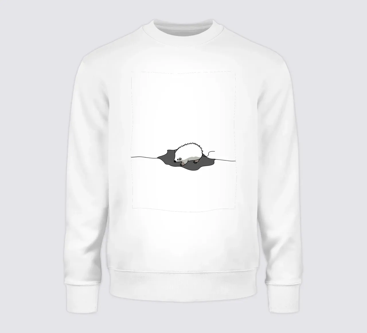 Souris vers le trou Dessin au trait minimaliste sweat de Viv Line Art