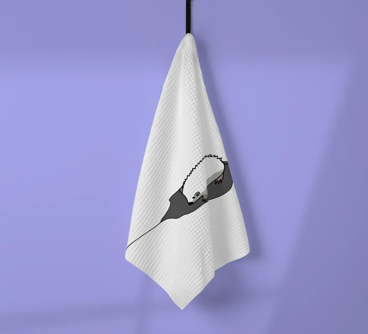 Souris vers le trou Dessin au trait minimaliste torchon de Viv Line Art
