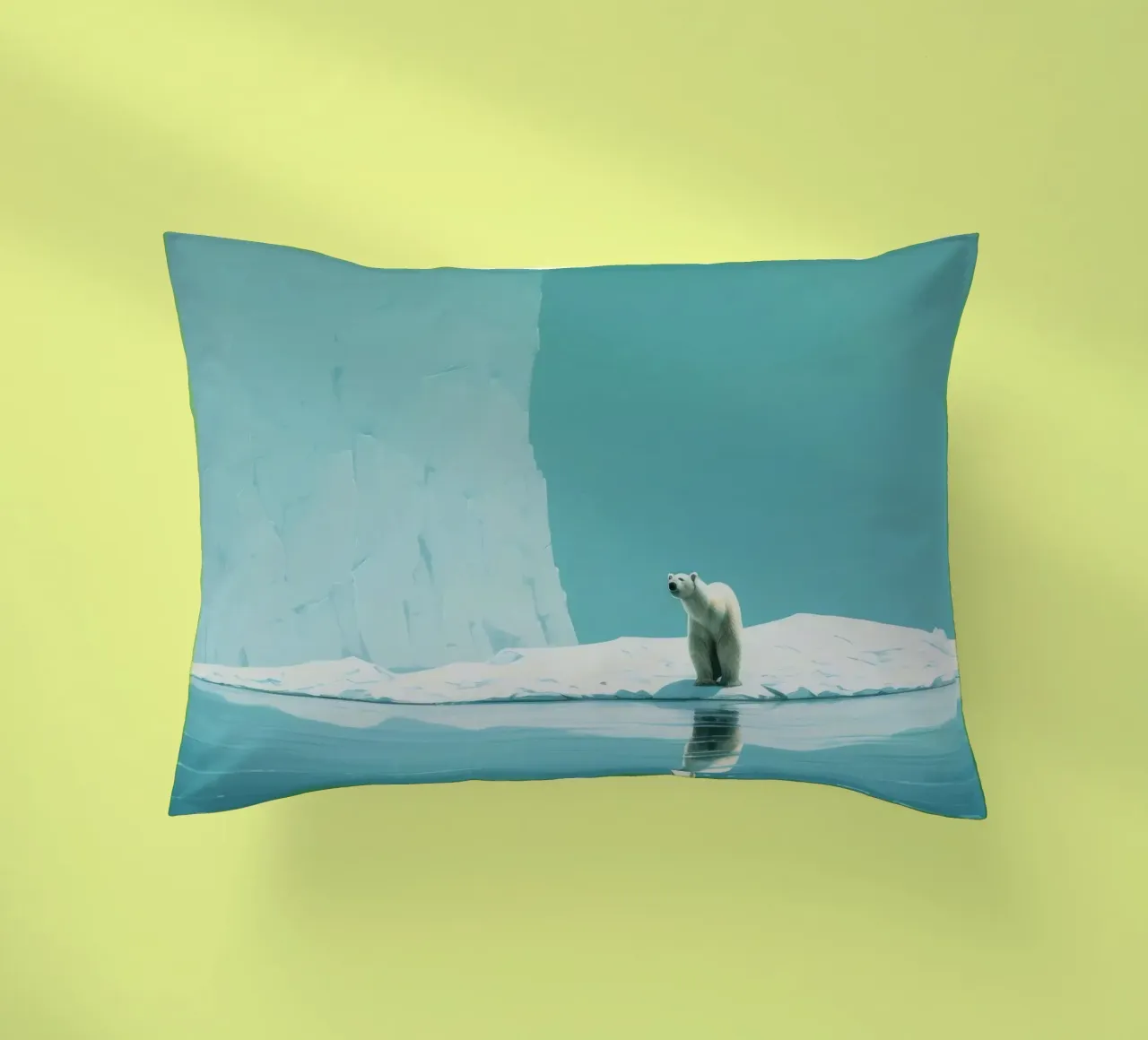 Orso polare minimale 4 cuscino da Minimal Animal Art
