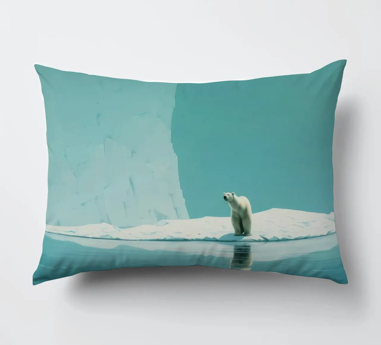 Orso polare minimale 4 cuscino da Minimal Animal Art