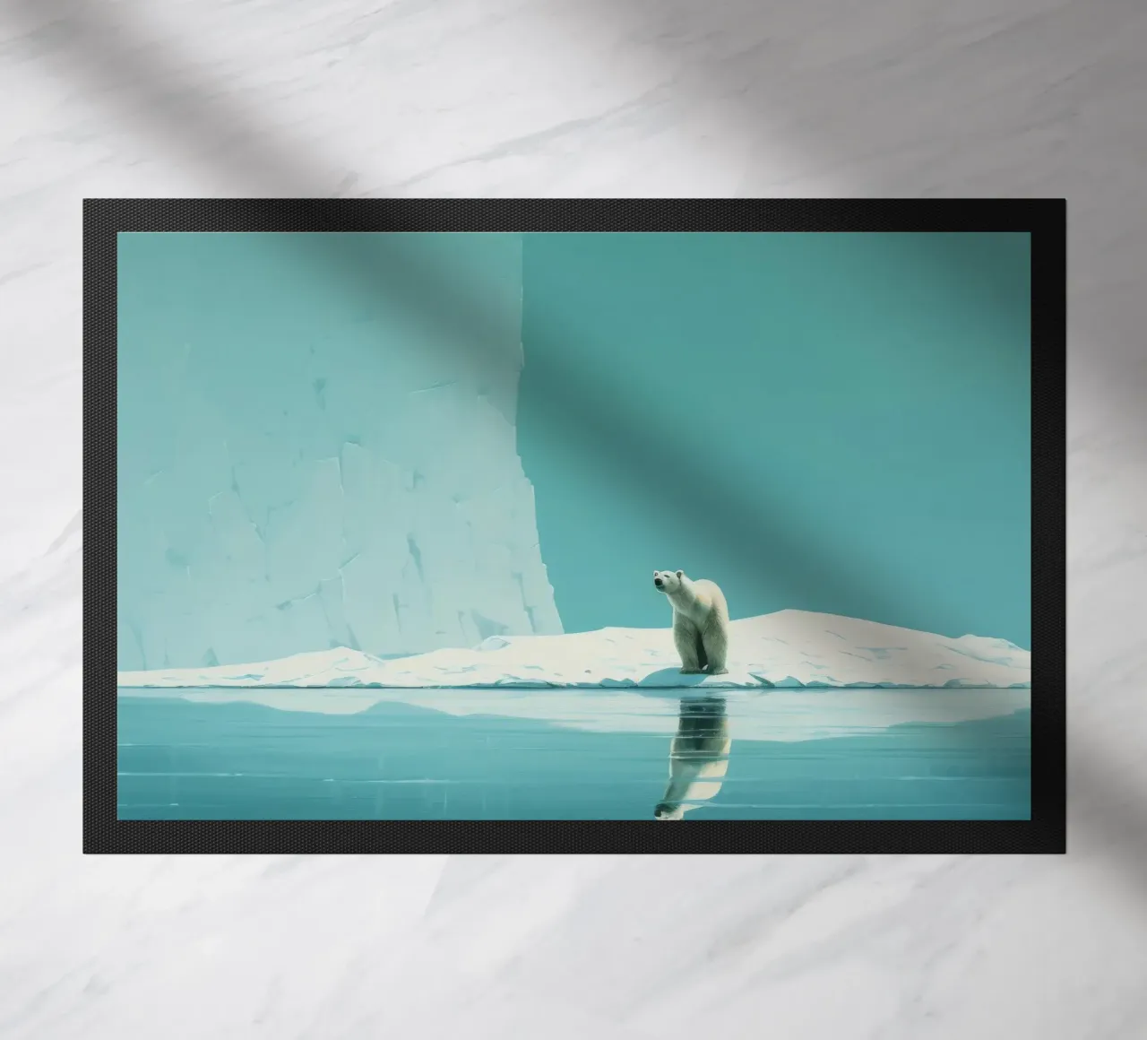 Orso polare minimale 4 zerbino da Minimal Animal Art