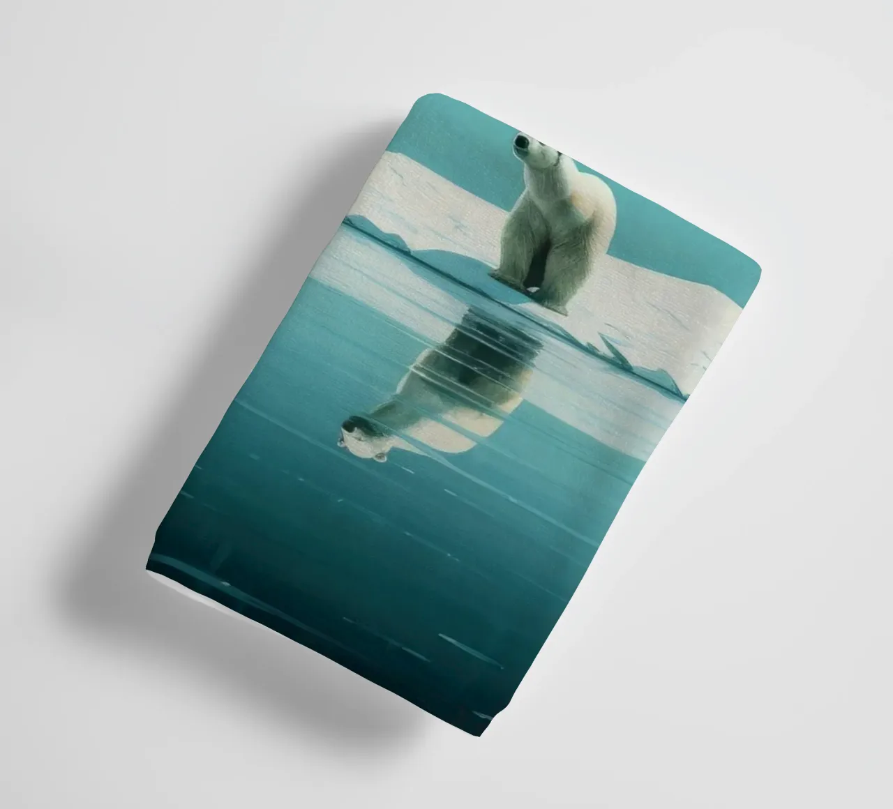 Orso polare minimale 4 asciugamano da bagno da Minimal Animal Art