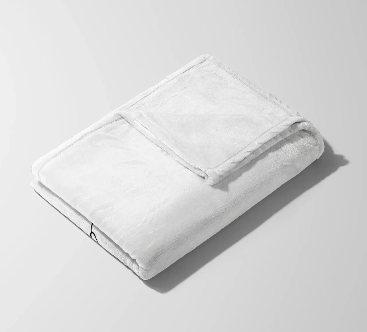 Cat Sitting on the Edge Minimalist Line Art Drawing fleece blanket by Viv Line Art