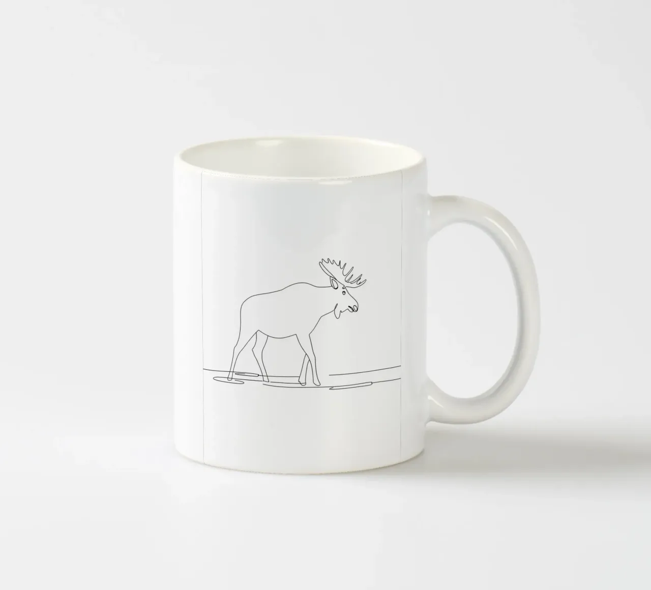 Orignal Dessin au trait minimaliste mug en céramique de Viv Line Art