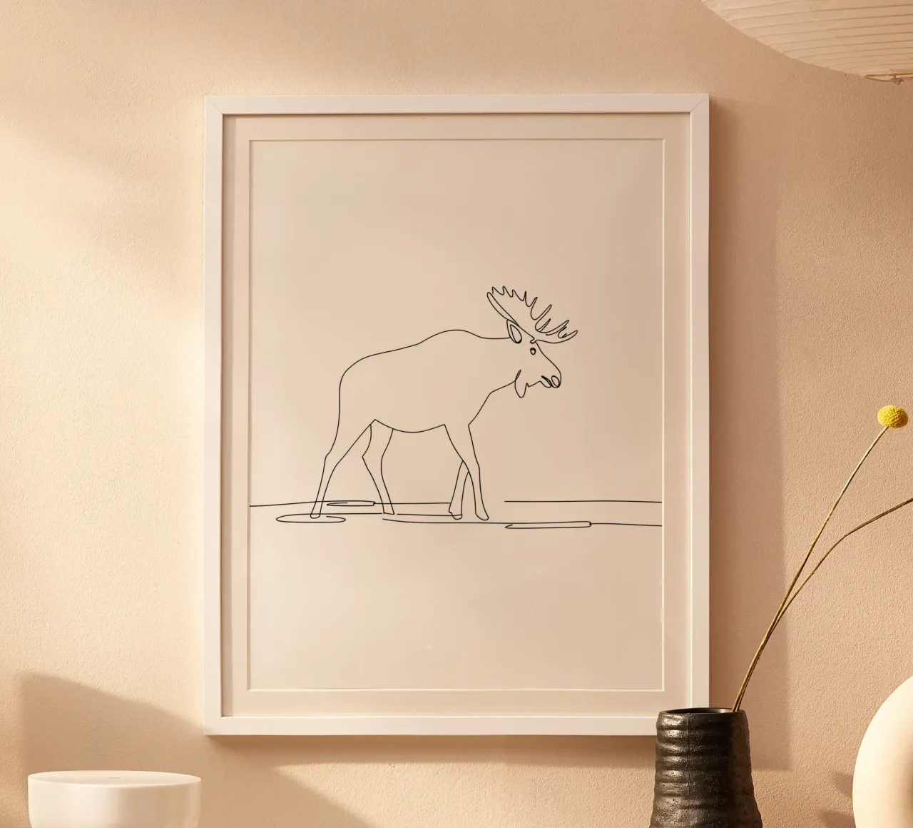 Orignal Dessin au trait minimaliste hahnemühle de Viv Line Art