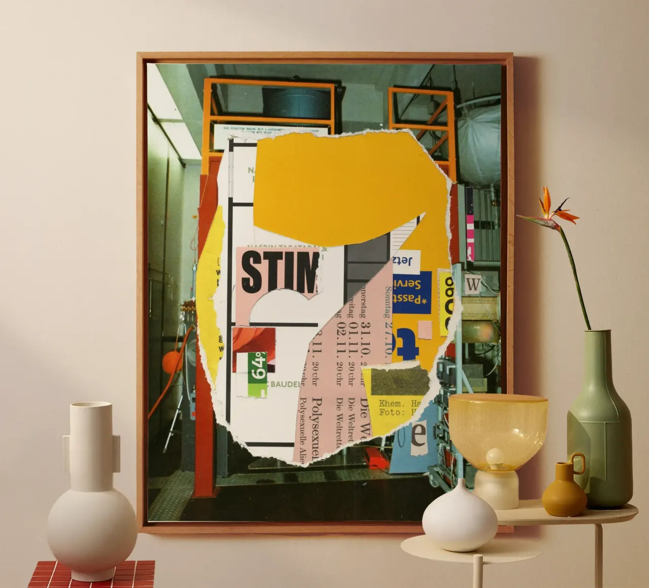 empty space · der neue aufbau tela con Cornice a cassetta da Marko Köppe