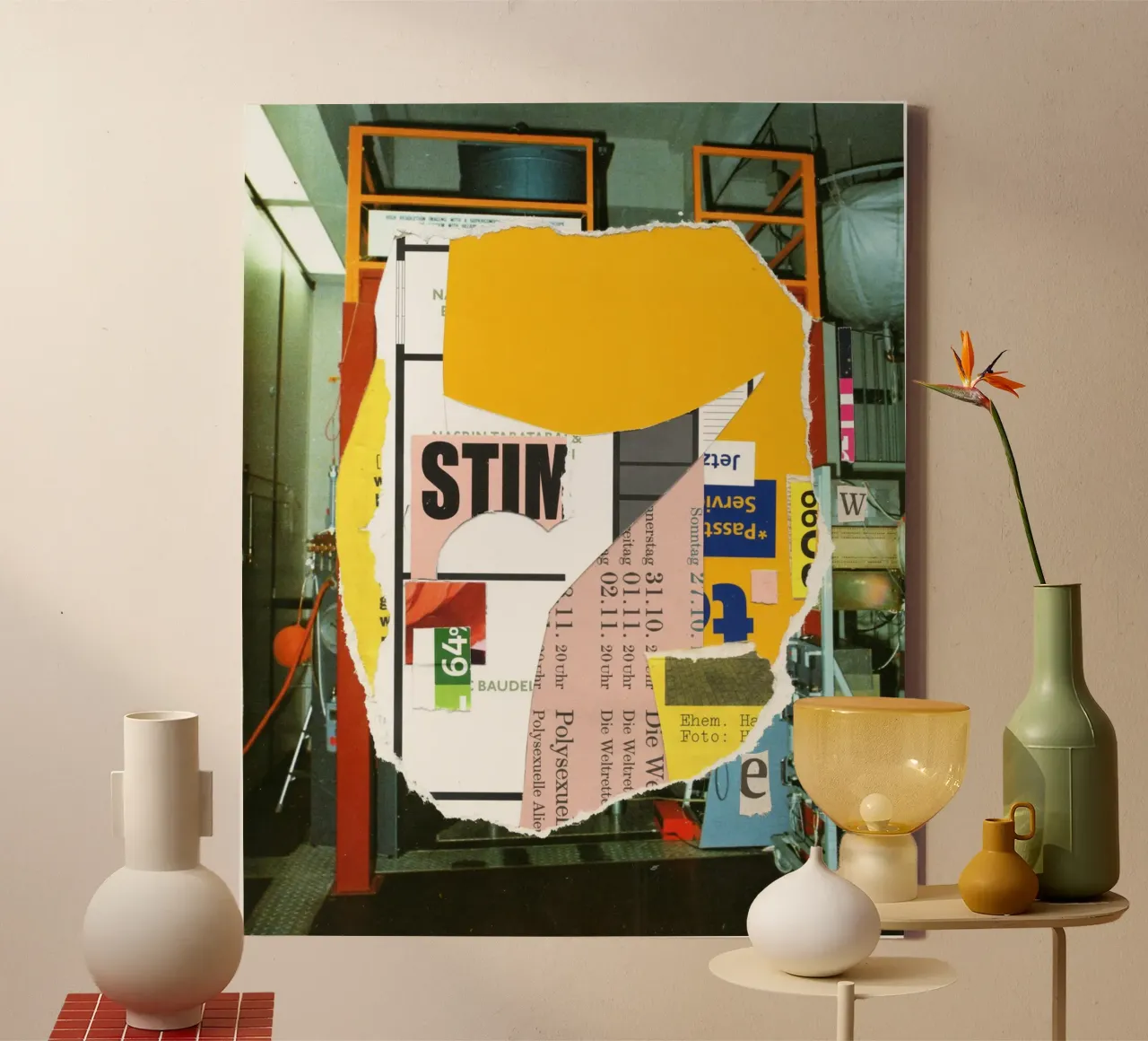 empty space · der neue aufbau tela con Cornice a cassetta da Marko Köppe