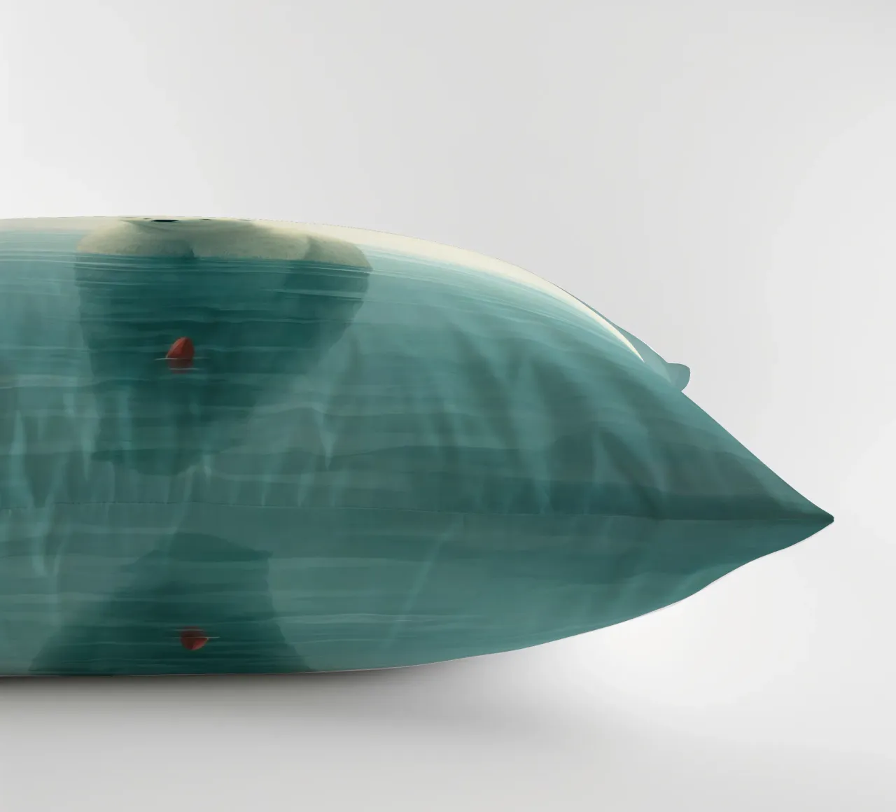 Orso polare minimo 1 cuscino da Minimal Animal Art