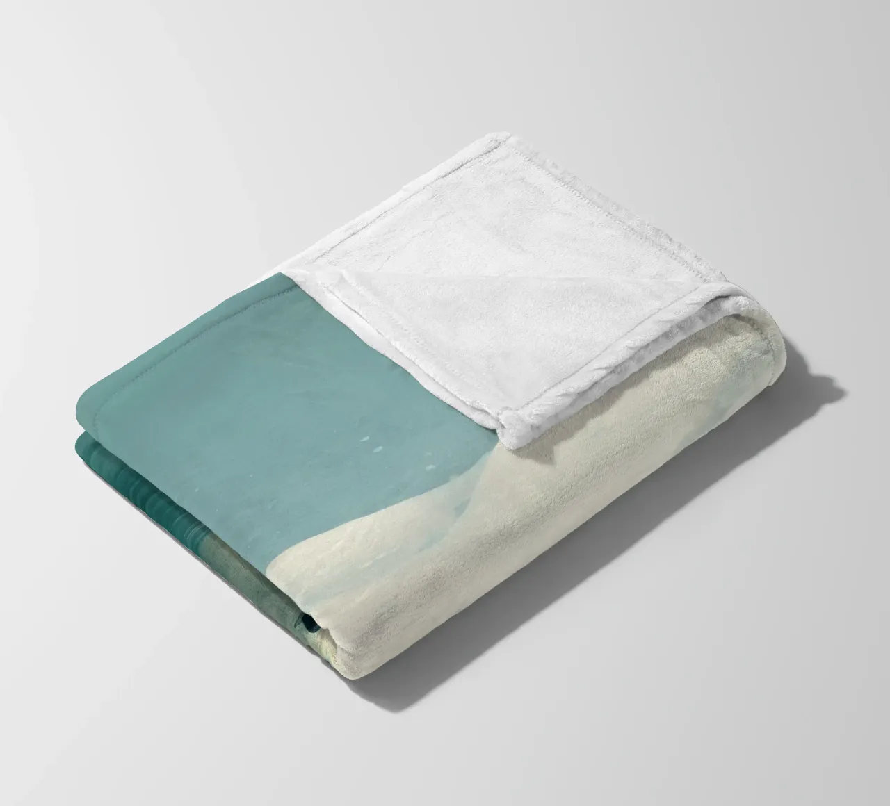 Orso polare minimo 1 coperta in pile da Minimal Animal Art