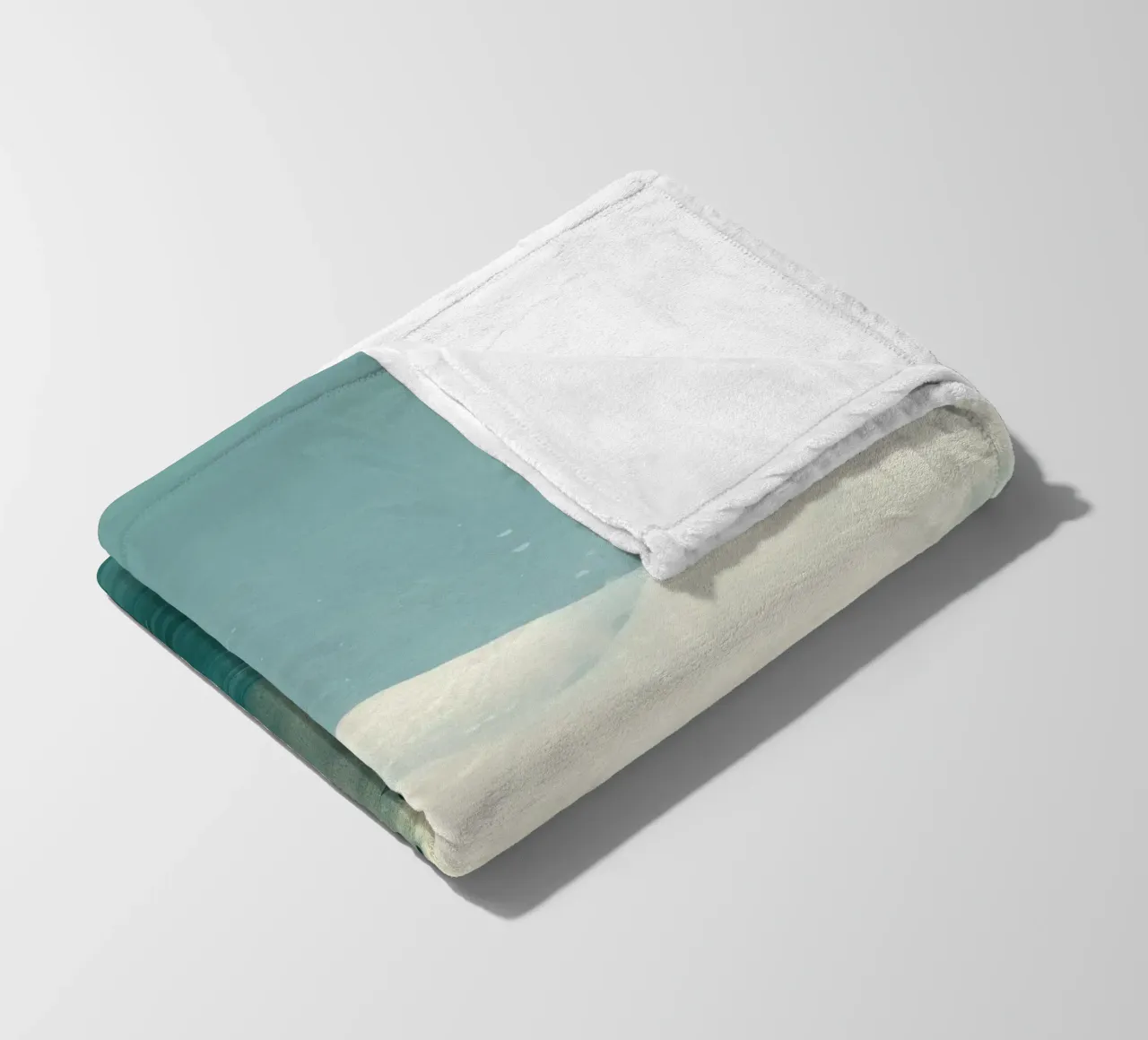 Orso polare minimo 1 coperta in pile da Minimal Animal Art