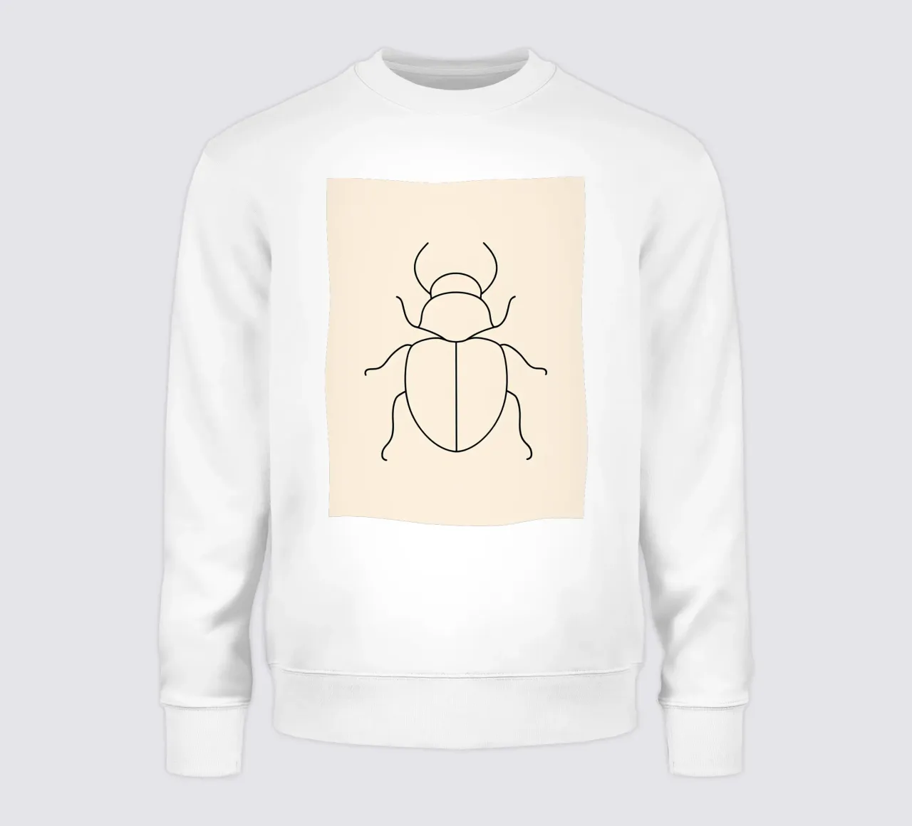 Line art minimalista dello scarabeo felpa da Viv Line Art