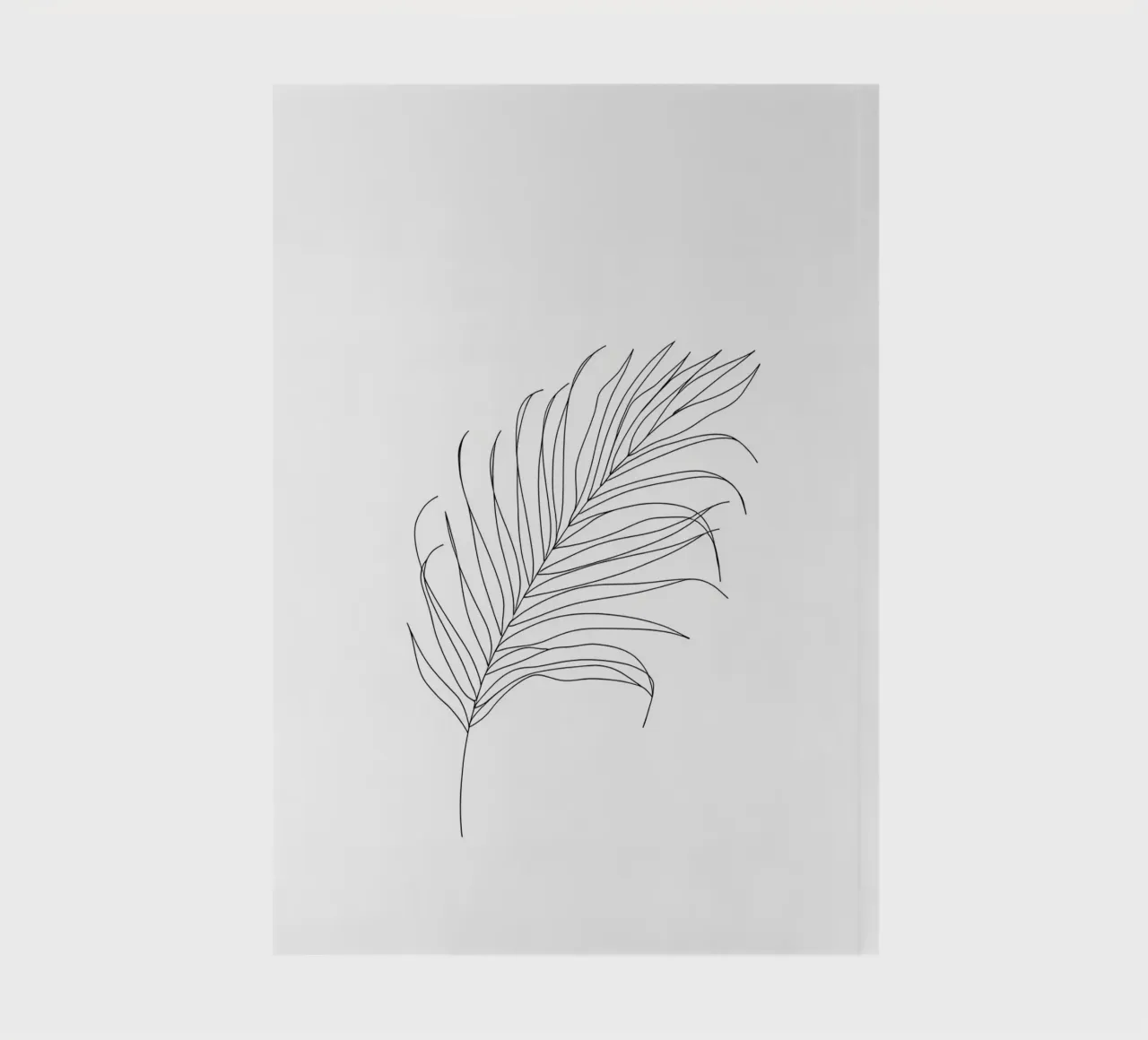 Leaf Minimalist Line Art notebook by Viv Line Art