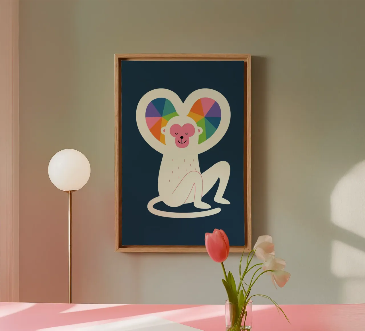 Hart canvas met Baklijst van Andy Westface