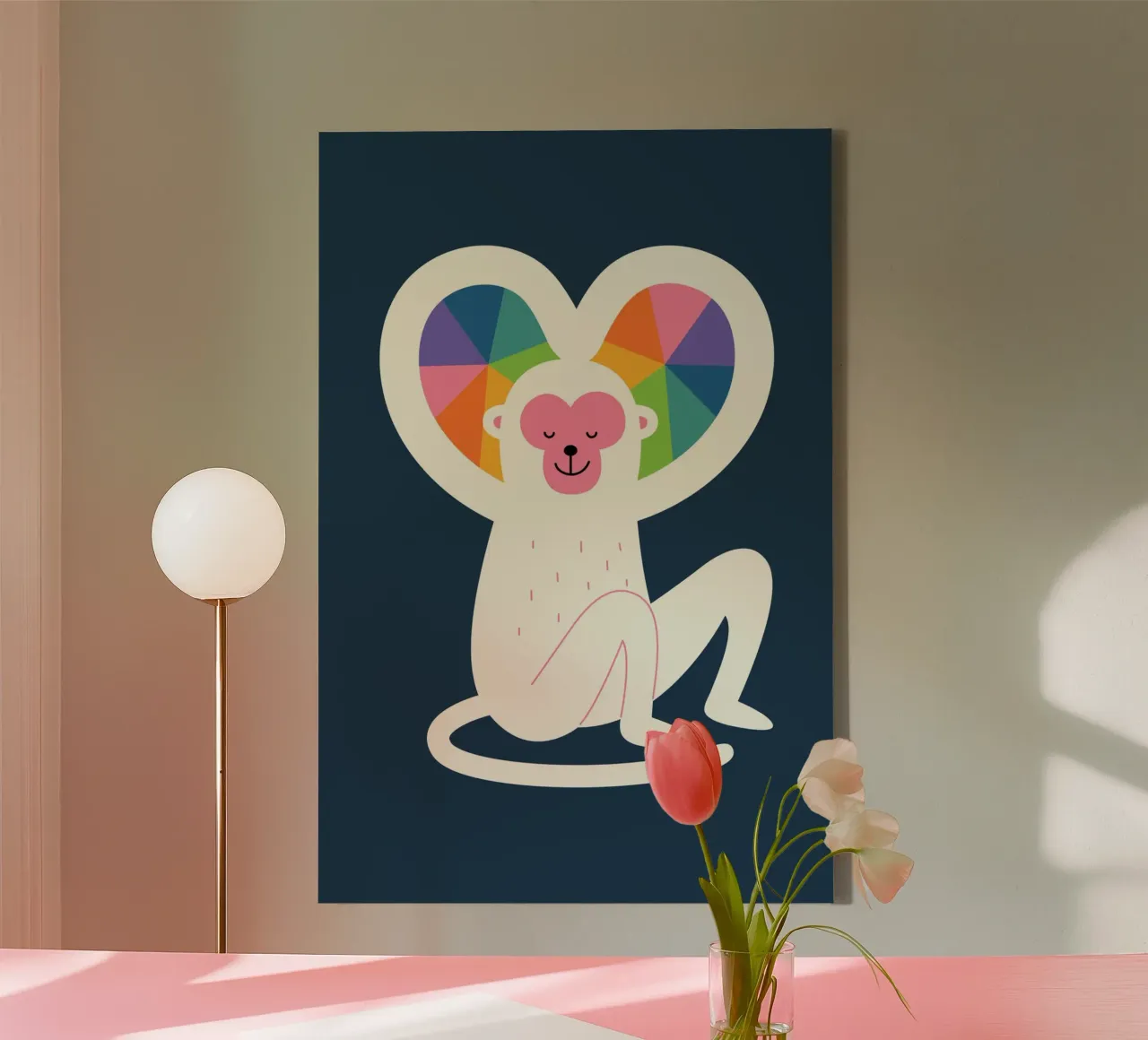 Hart canvas met Baklijst van Andy Westface