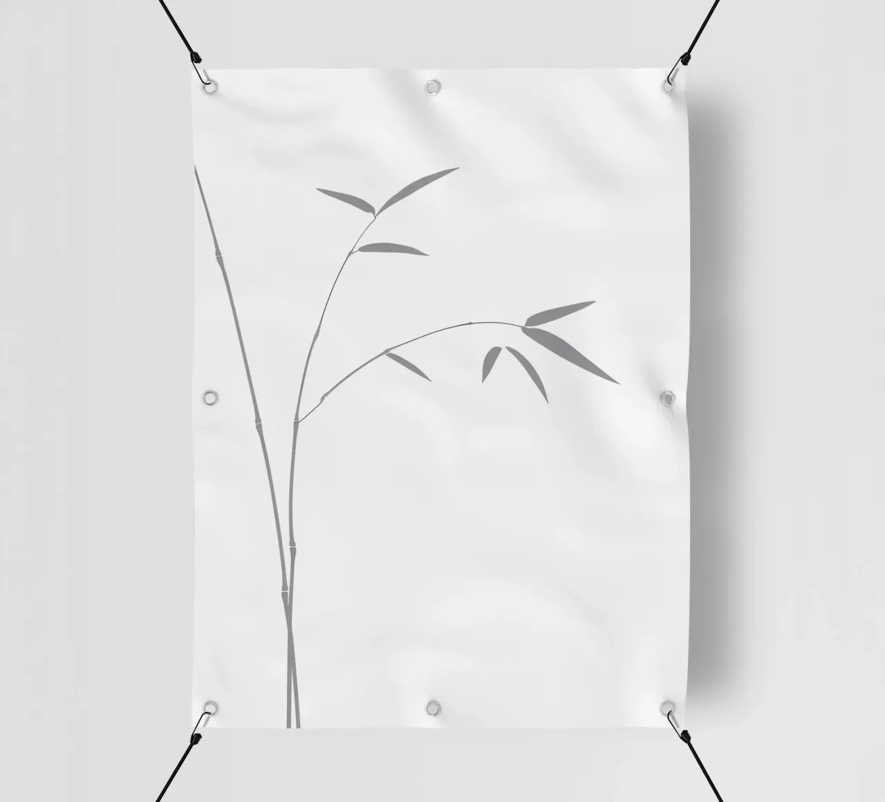 Foglie di bambù Line Art minimalista telo in pvc da Viv Line Art