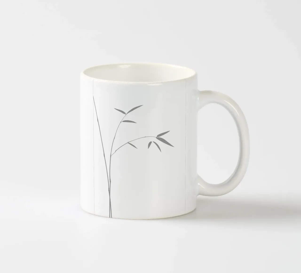 Foglie di bambù Line Art minimalista tazza in ceramica da Viv Line Art