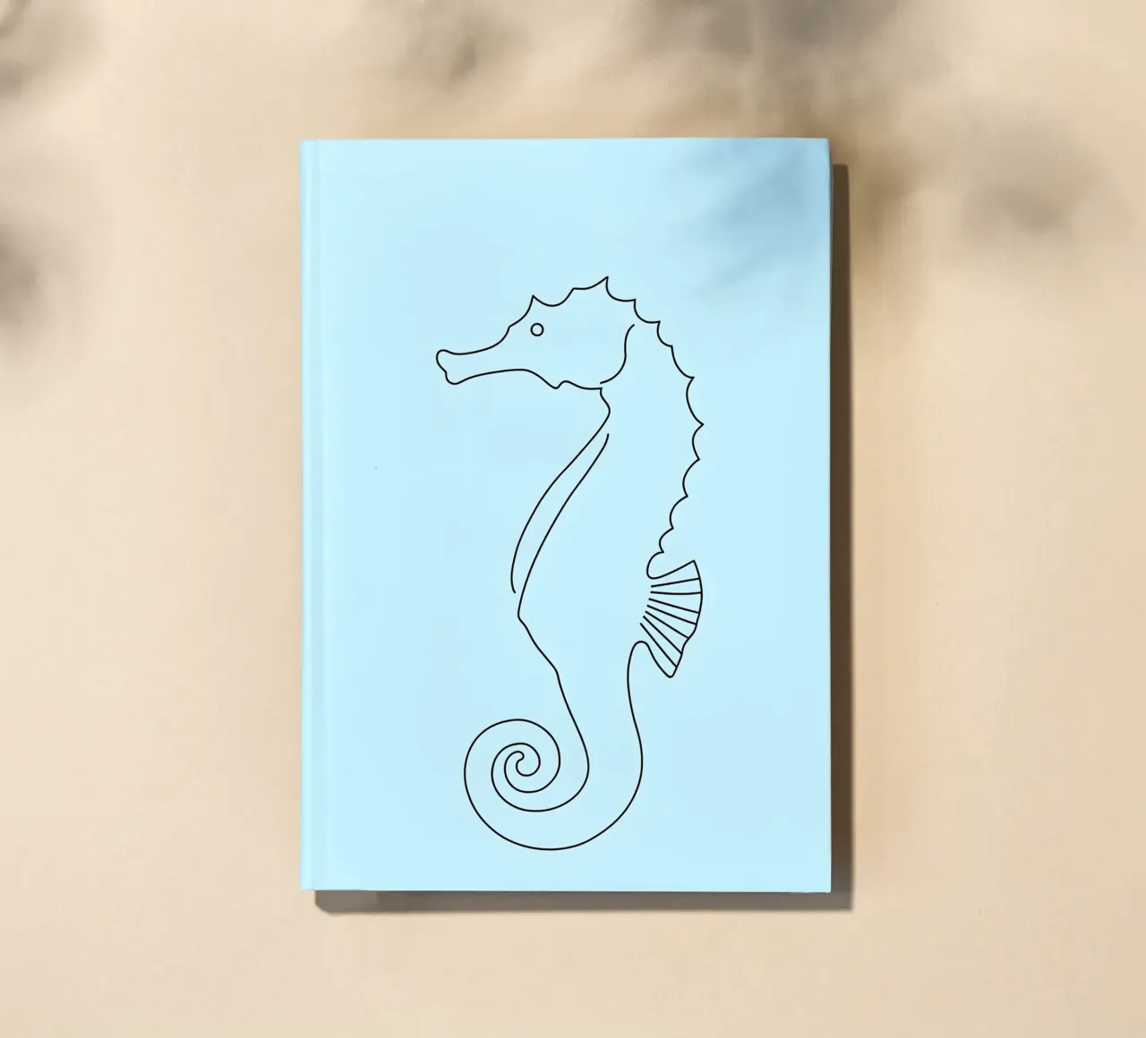 Seahorse Minimalist Line Art notebook by Viv Line Art