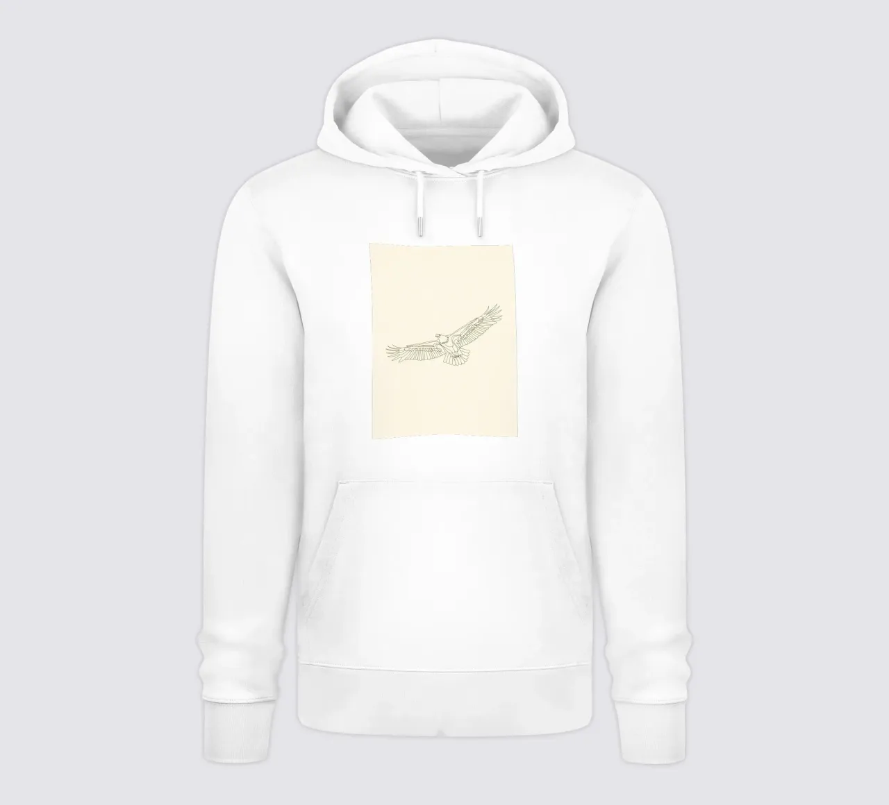 Eagle Flying Minimalist Line Art hoodie by Viv Line Art