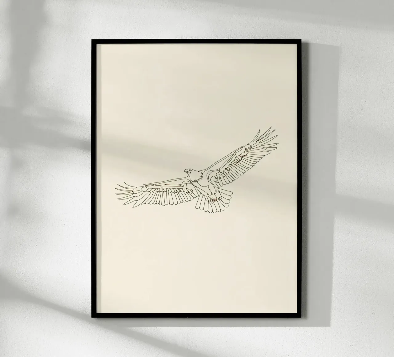 Eagle Flying Minimalist Line Art poster by Viv Line Art