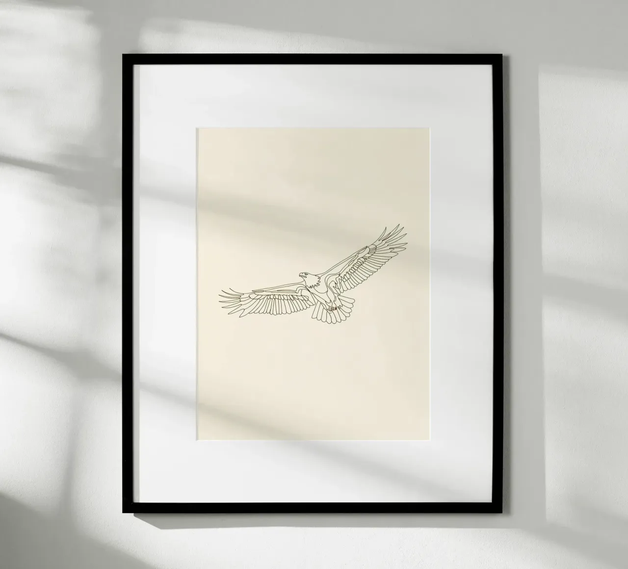 Eagle Flying Minimalist Line Art poster by Viv Line Art