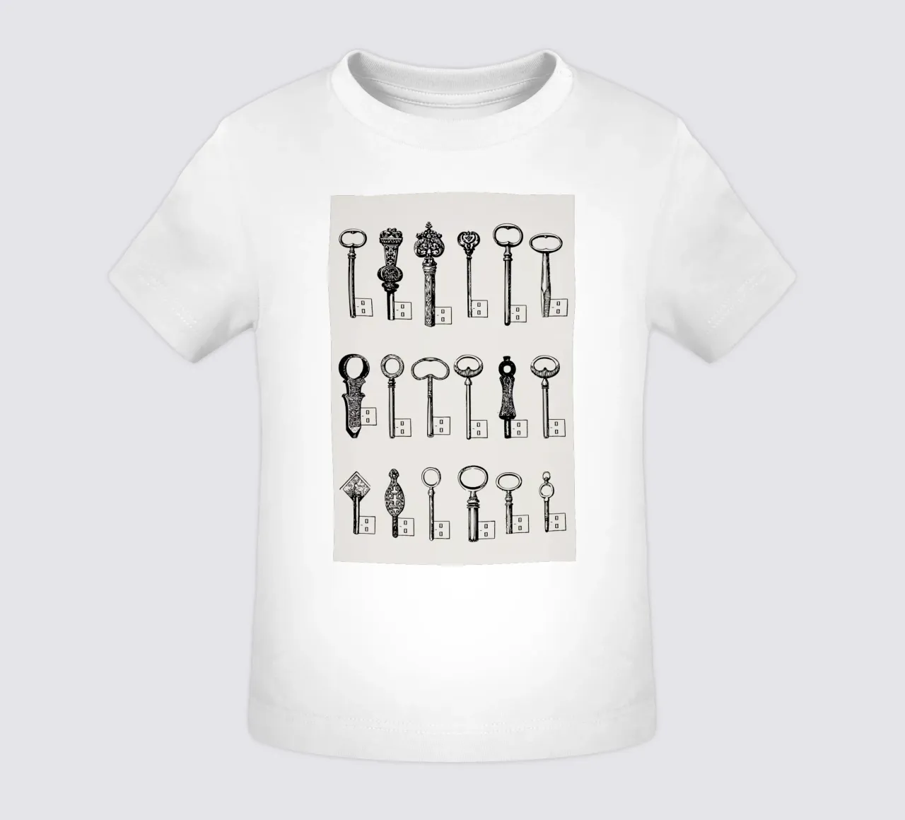 USB keys Baby T-Shirt von Florent Bodart