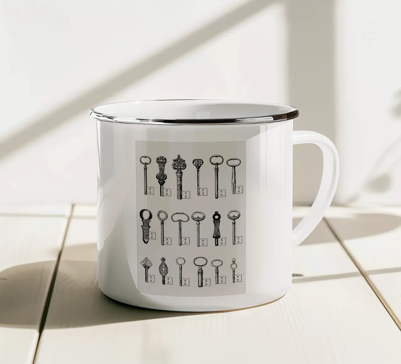 USB keys mug en émail de Florent Bodart