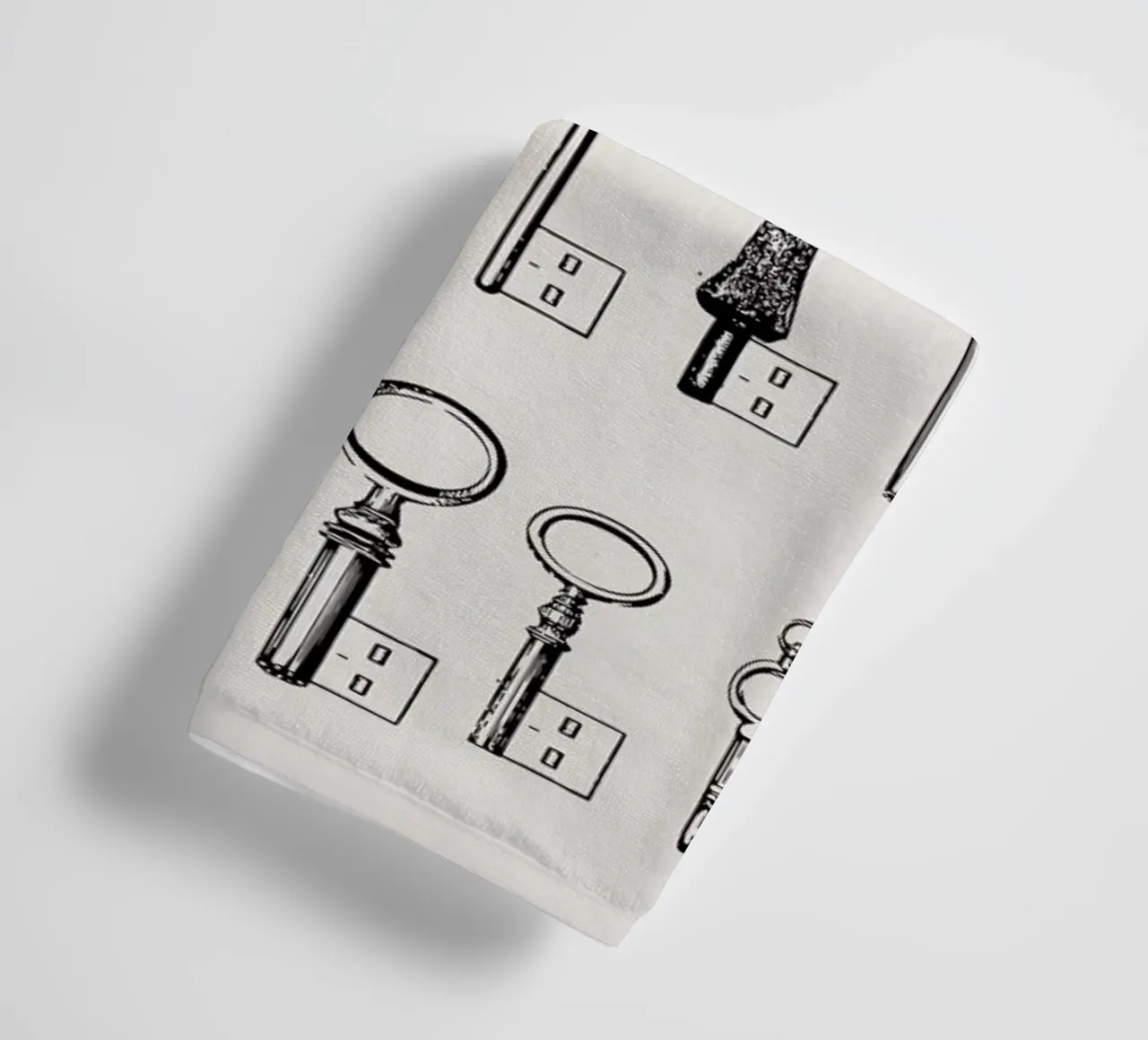 USB keys towel by Florent Bodart