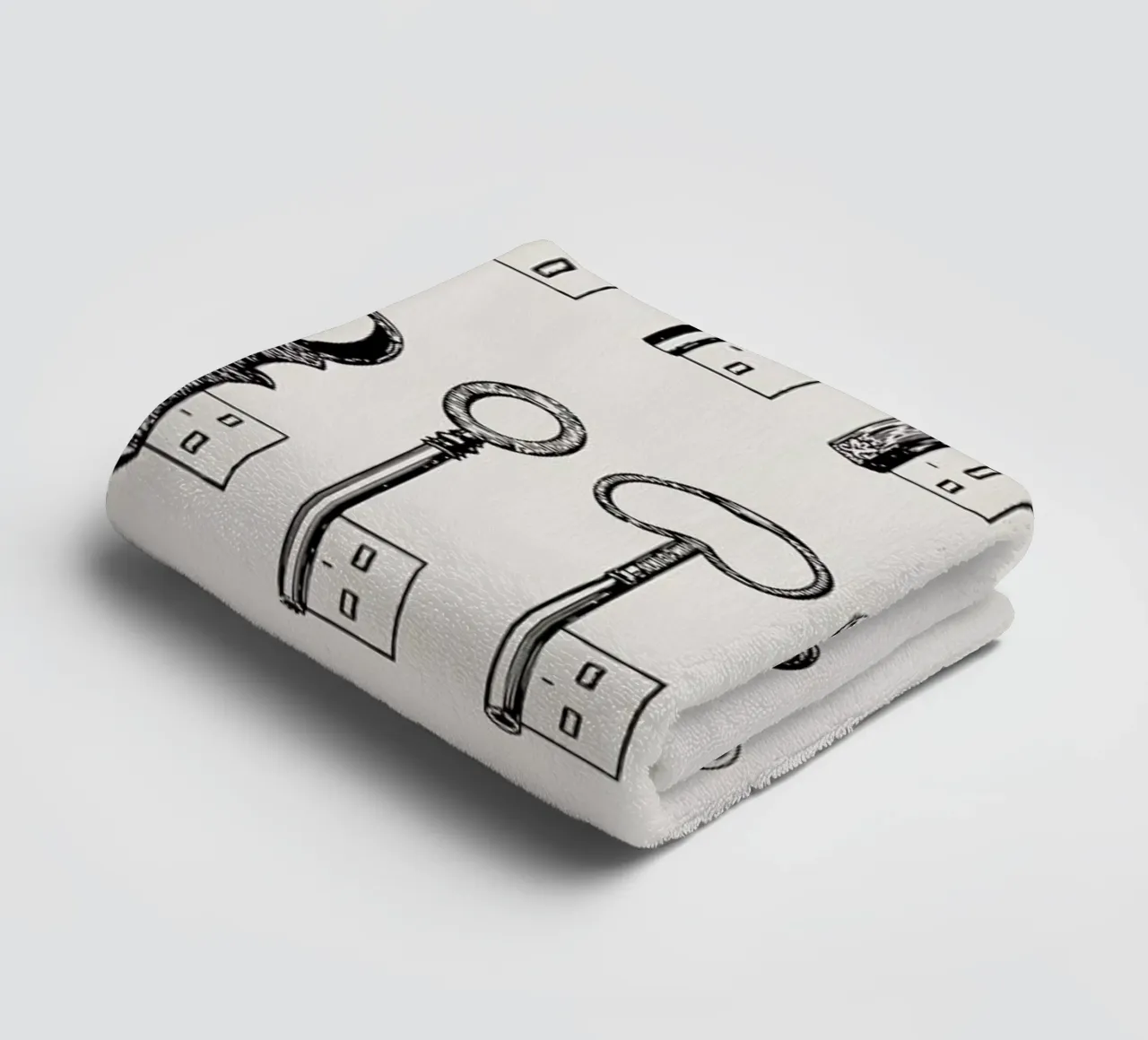 USB keys towel by Florent Bodart
